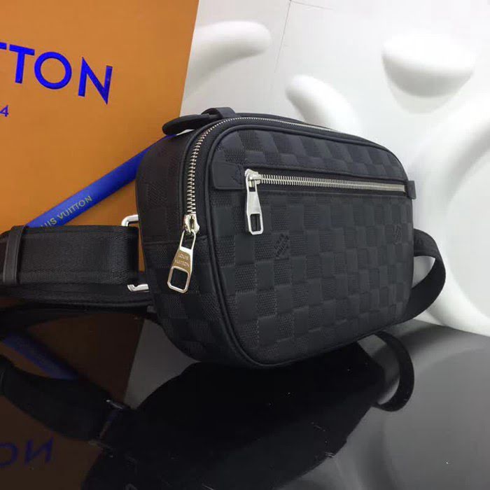 路易威登LV頂級原單N41288原版複刻 Damier Infini皮革Ambler 腰包 YDH2323